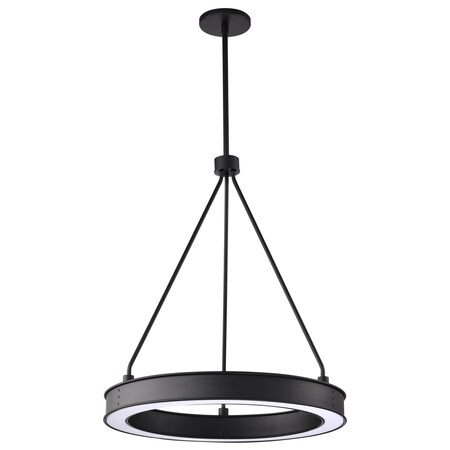 Nuvo Longford, 20 Inch LED Pendant, Textured Black, Acrylic Lens 62/2261